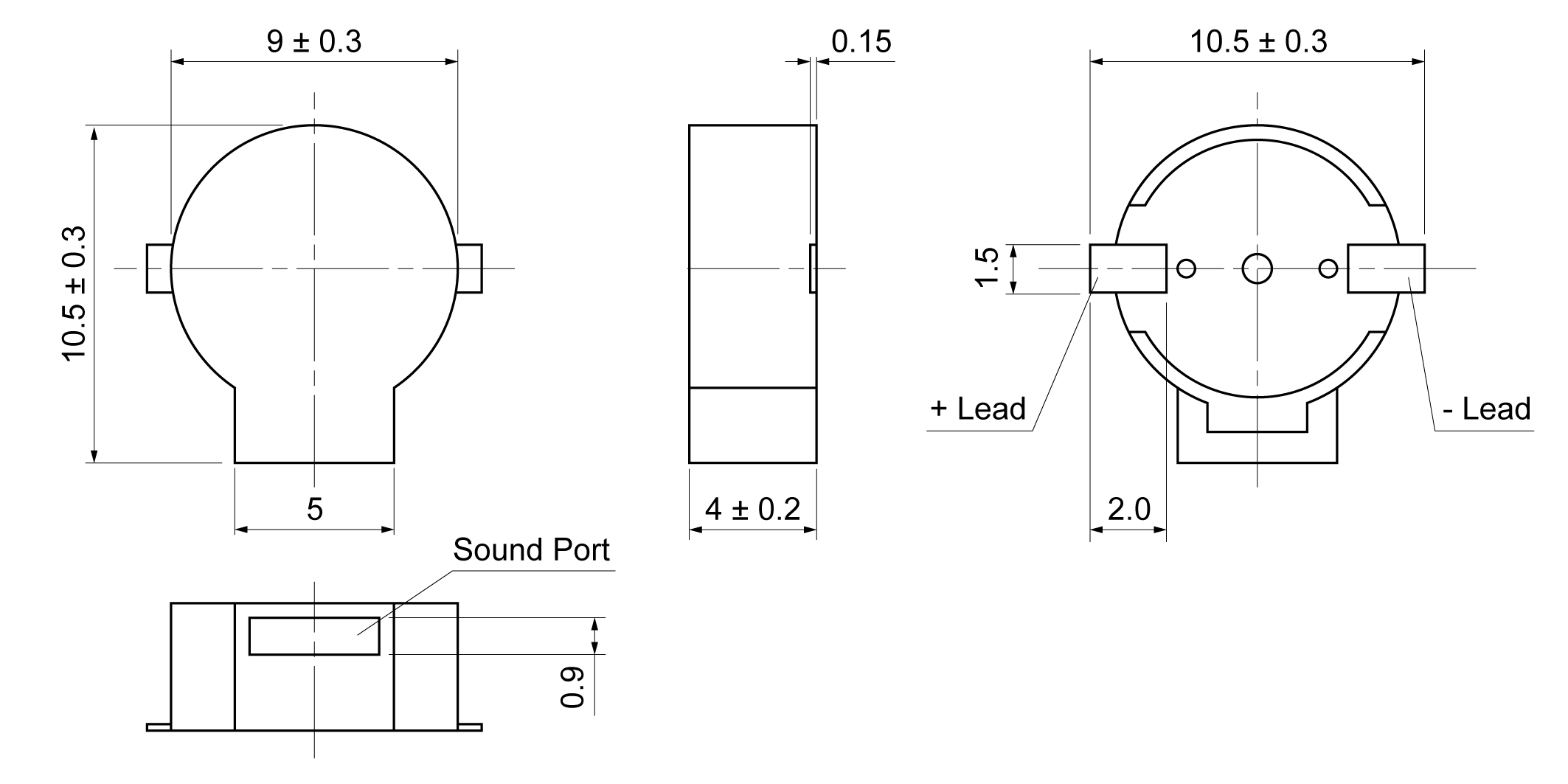 SMT9040D-27A3-16 Mechanical Drawing